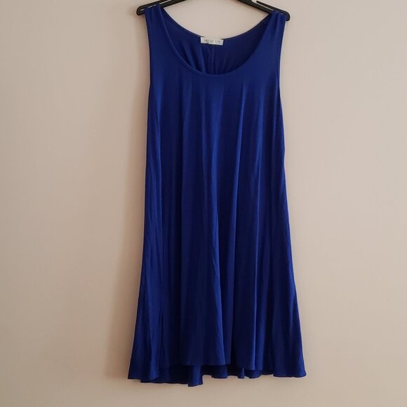 Blue Racerback Tank Top [Socialite] [Size M] - Picture 1 of 6